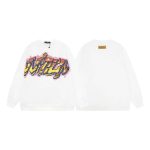 Louis Vuitton Flame Graffiti Letters Couple Sweatshirt