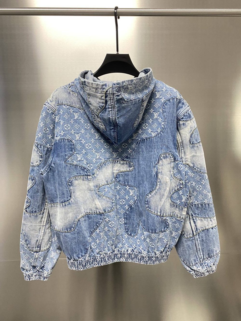 Louis Vuitton casual hoodie denim jacket