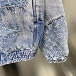 Louis Vuitton casual hoodie denim jacket