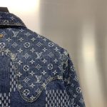 Louis Vuitton Classic Logo printed all over patchwork denim jacket