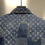 Louis Vuitton Classic Logo printed all over patchwork denim jacket