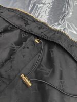 Louis Vuitton Jacquard presbyopic fabric belted women's hoodie jacket