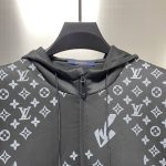 Louis Vuitton 22ss new style spliced all-over logo printed zipper thin jacket