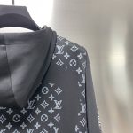 Louis Vuitton 22ss new style spliced all-over logo printed zipper thin jacket