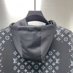 Louis Vuitton 22ss new style spliced all-over logo printed zipper thin jacket