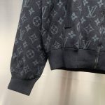 Louis Vuitton graffiti jacquard knit zipped jacket