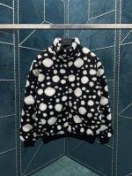 Louis Vuitton  X  Yayoi Kusama collaboration belted jacket