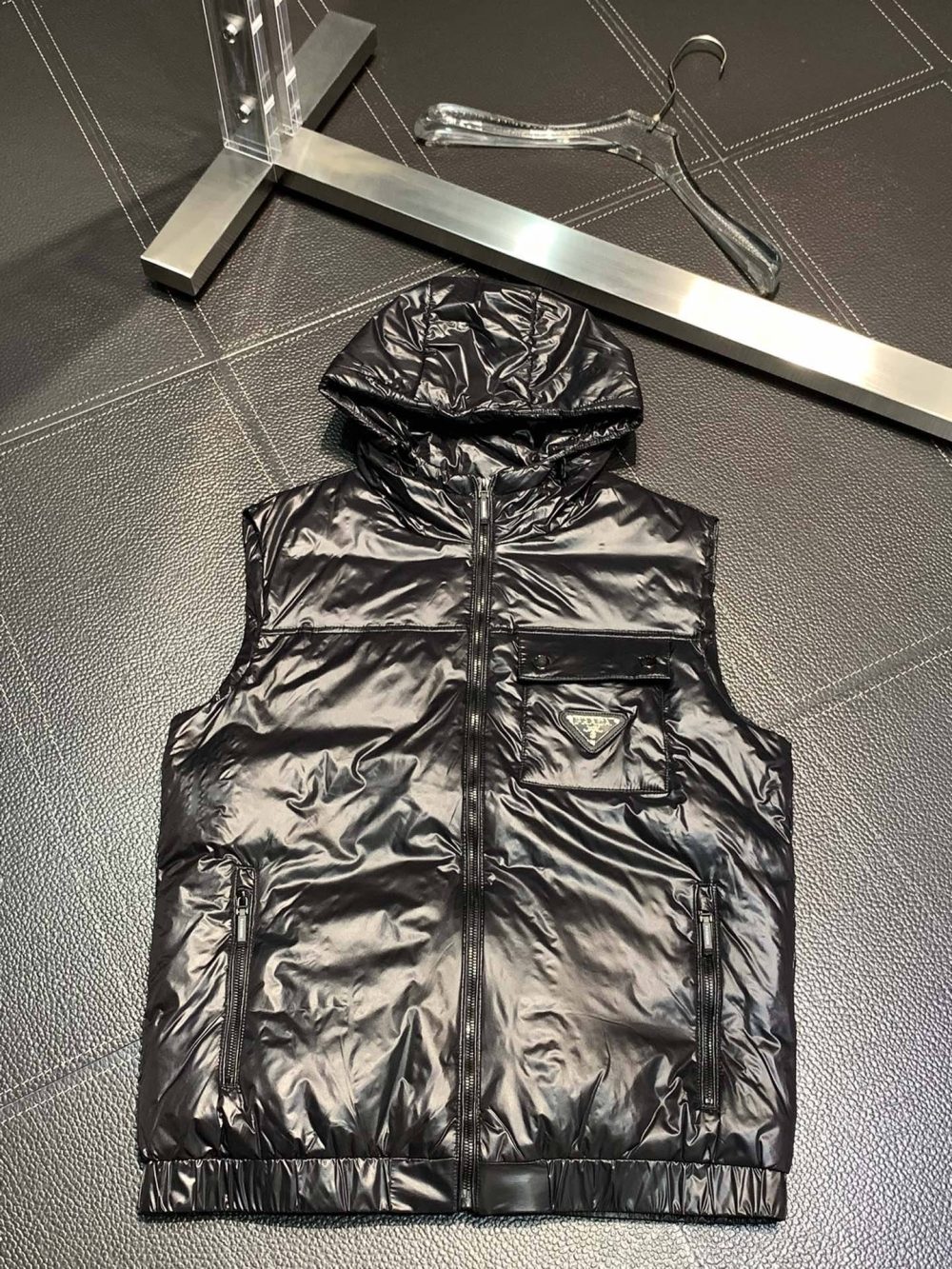 Prada turtleneck down vest