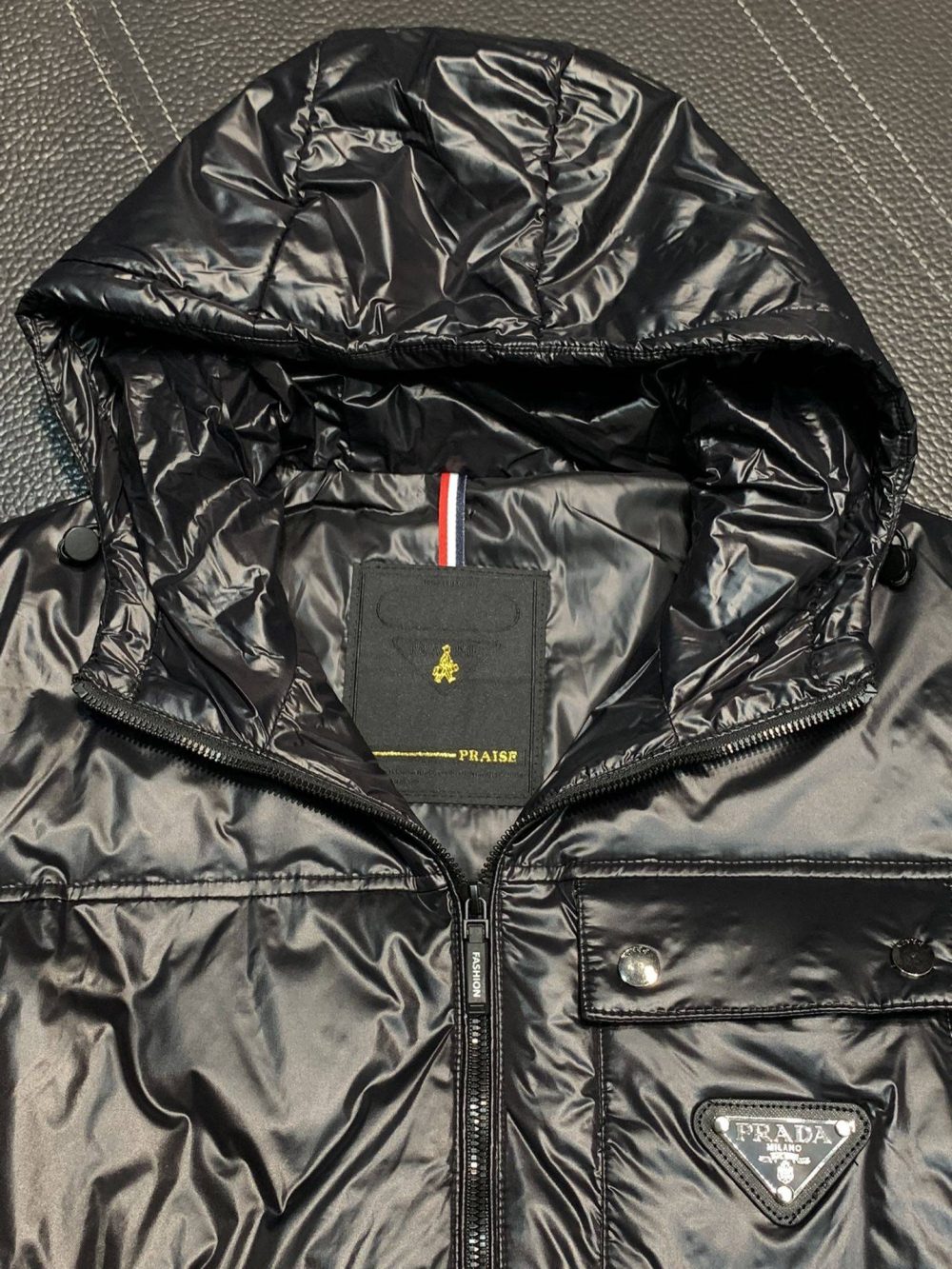 Prada turtleneck down vest