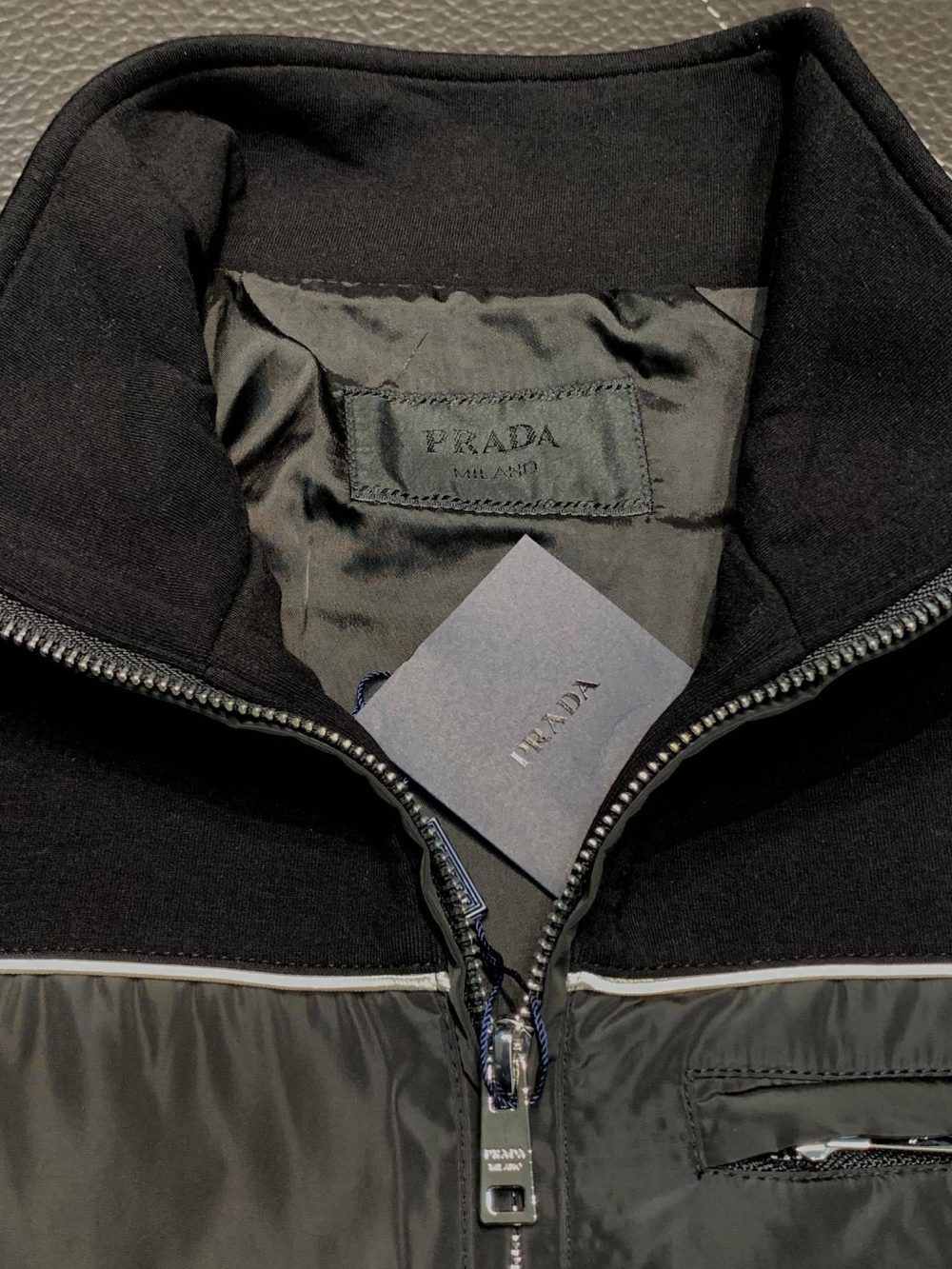 Prada stand collar jacket