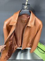 Prada Paris catwalk style leather jacket