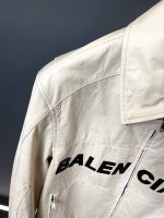 Balenciaga Paris catwalk style biker leather jacket