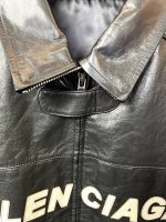 Balenciaga Paris catwalk style biker leather jacket