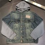 Balenciaga hooded denim jacket