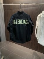 Balenciaga Oversized back tape printed logo long sleeves