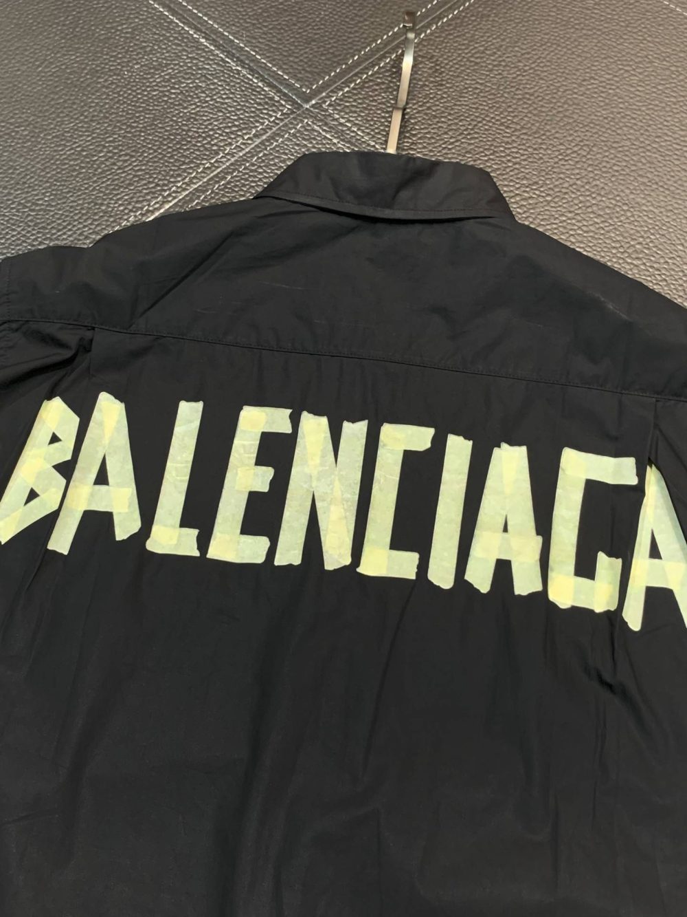 Balenciaga Oversized back tape printed logo long sleeves