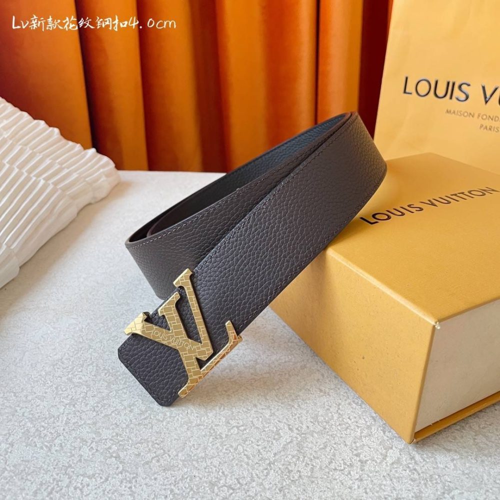 Louis Vuitton New pattern steel buckle 4.0cm Belt 000150