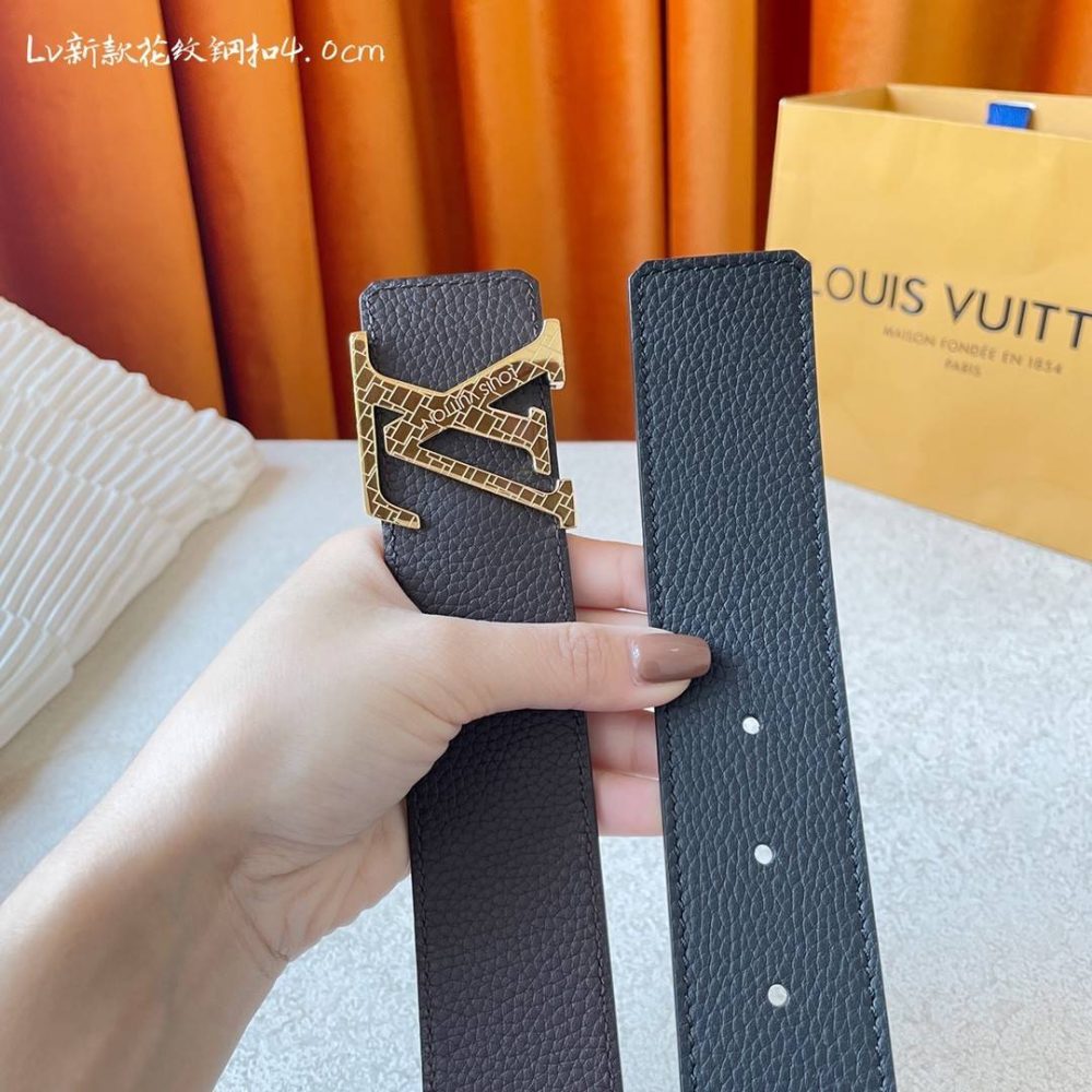 Louis Vuitton New pattern steel buckle 4.0cm Belt 000150