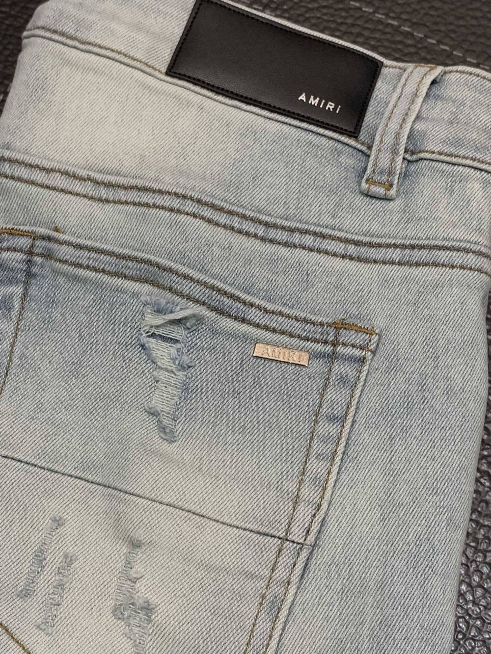 Amiri slim fit petite straight jeans