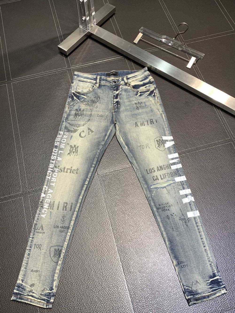 Amiri slim fit petite straight jeans