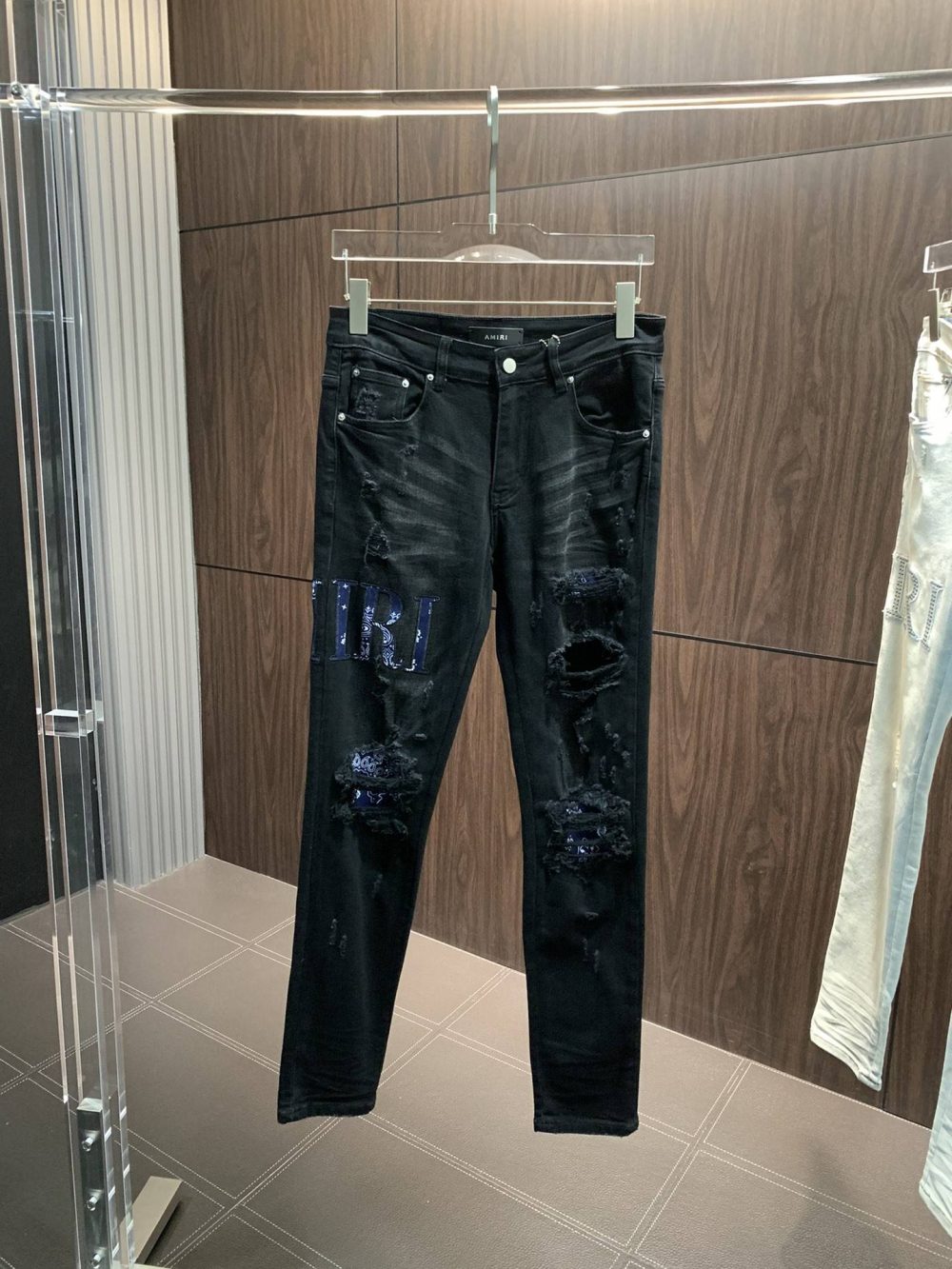 Amiri slim fit petite straight jeans