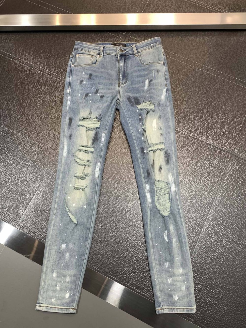 Amiri slim fit petite straight jeans