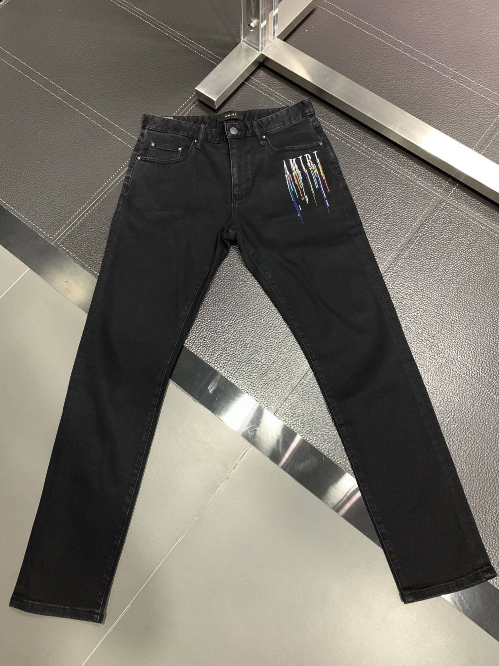 Amiri slim fit petite straight jeans