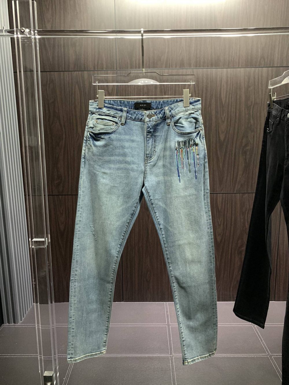 Amiri slim fit petite straight jeans