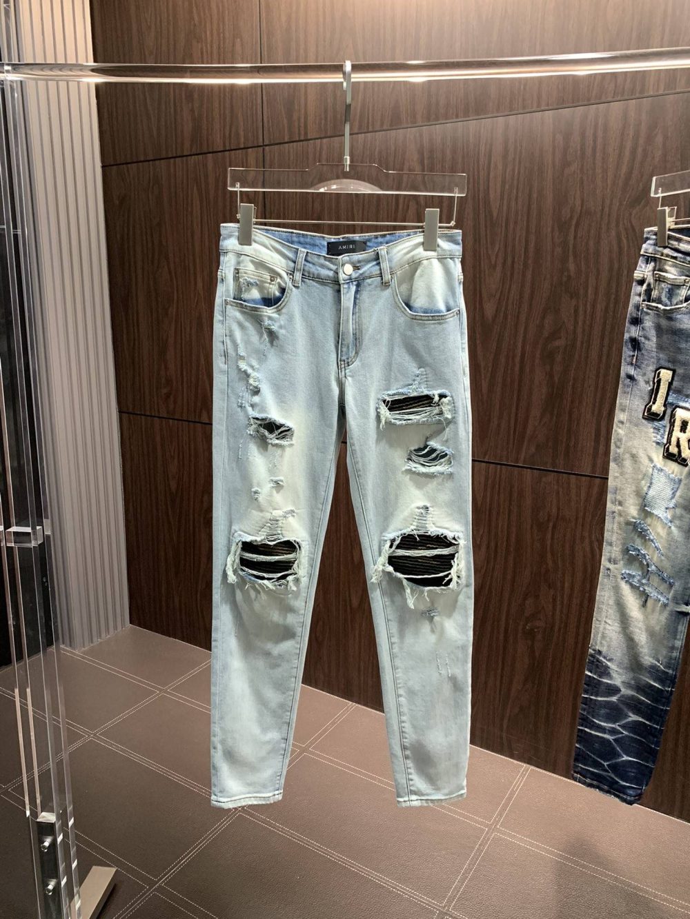 Amiri slim fit petite straight jeans