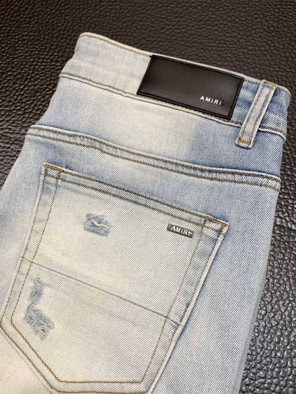 Amiri slim fit petite straight jeans