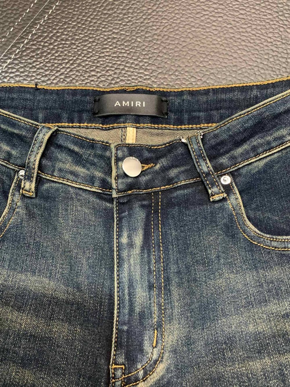 Amiri slim fit petite straight jeans