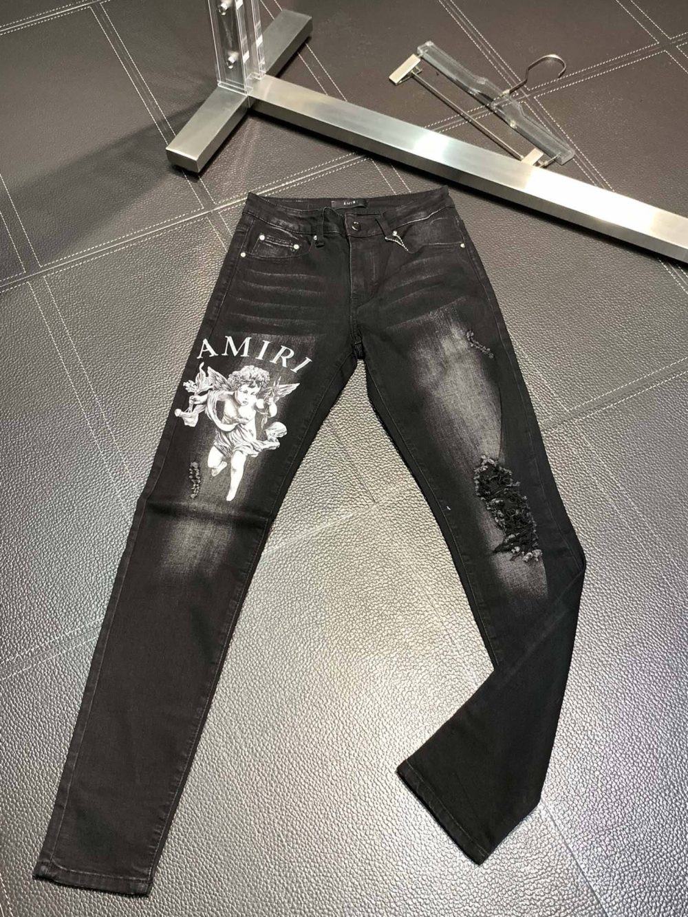 Amiri slim fit petite straight jeans