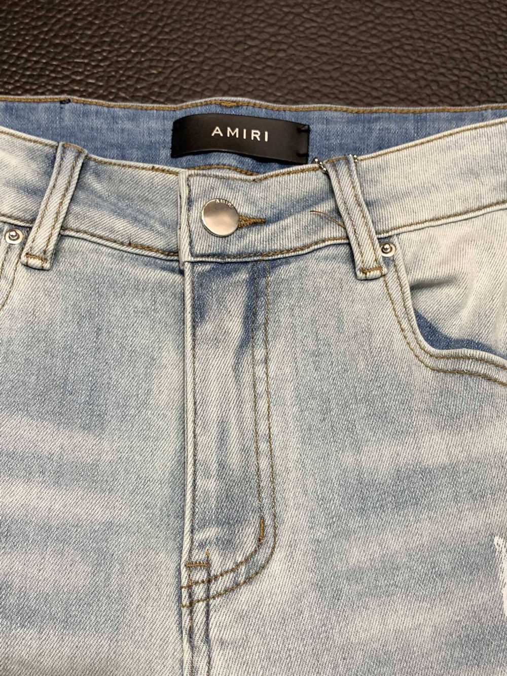 Amiri slim fit petite straight jeans