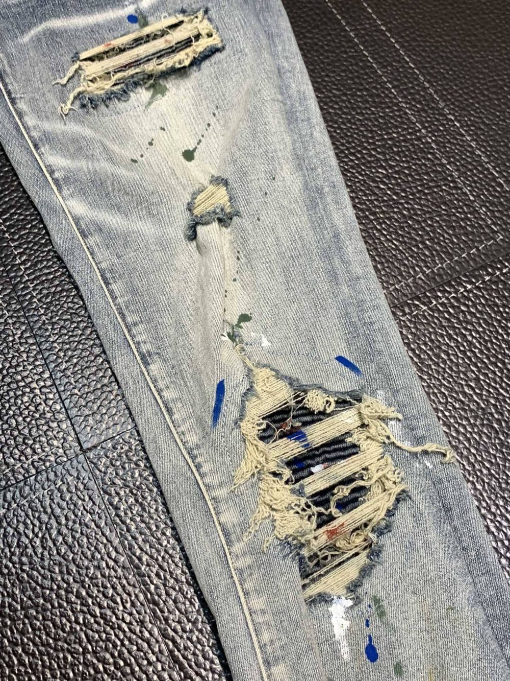 Amiri slim fit petite straight jeans