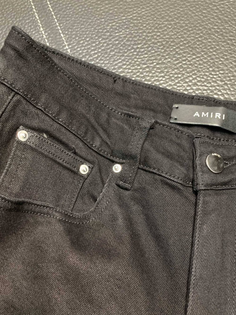 Amiri slim fit petite straight jeans