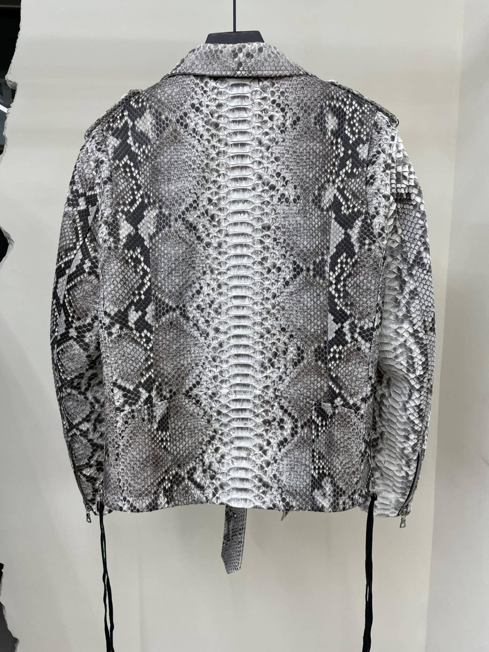 Amiri Real python leather jacket