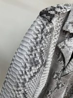 Amiri Real python leather jacket