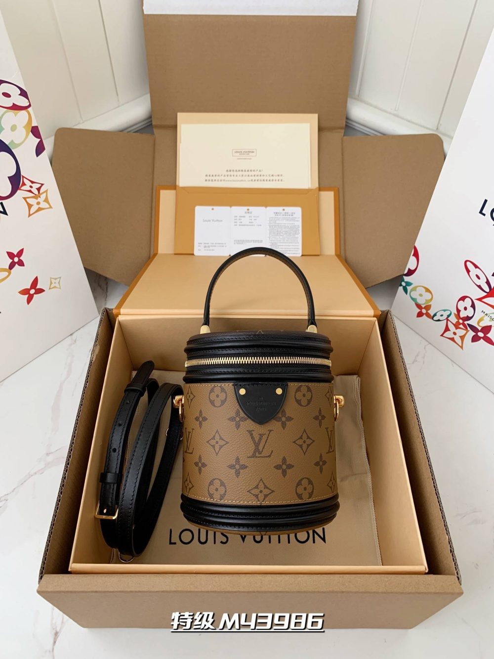 LOUIS VUITTON CANNES bucket M43986 size:15*17*15cm