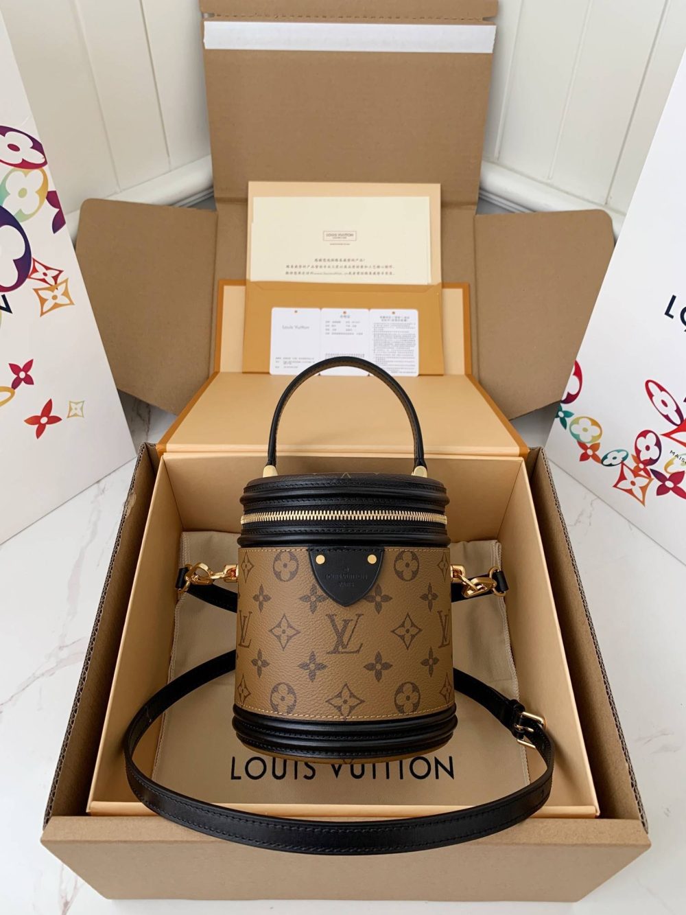 LOUIS VUITTON CANNES bucket M43986 size:15*17*15cm