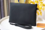 LOUIS VUITTON logo calfskin protective case clutch 30*22*5cm