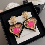 Chanel Heart Stud Earrings