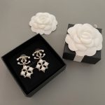 Chanel rivet earrings