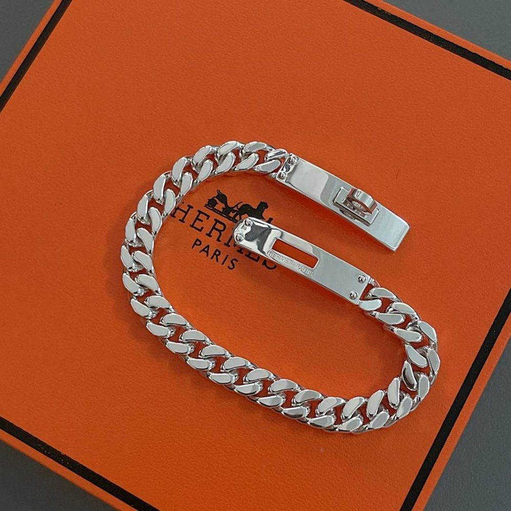 Hermes thick chain Kelly bracelet