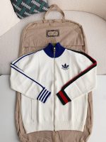 Gucci x Adidas Men's knitted sweater jacket