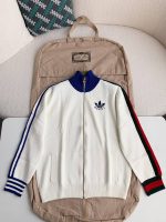 Gucci x Adidas Men's knitted sweater jacket