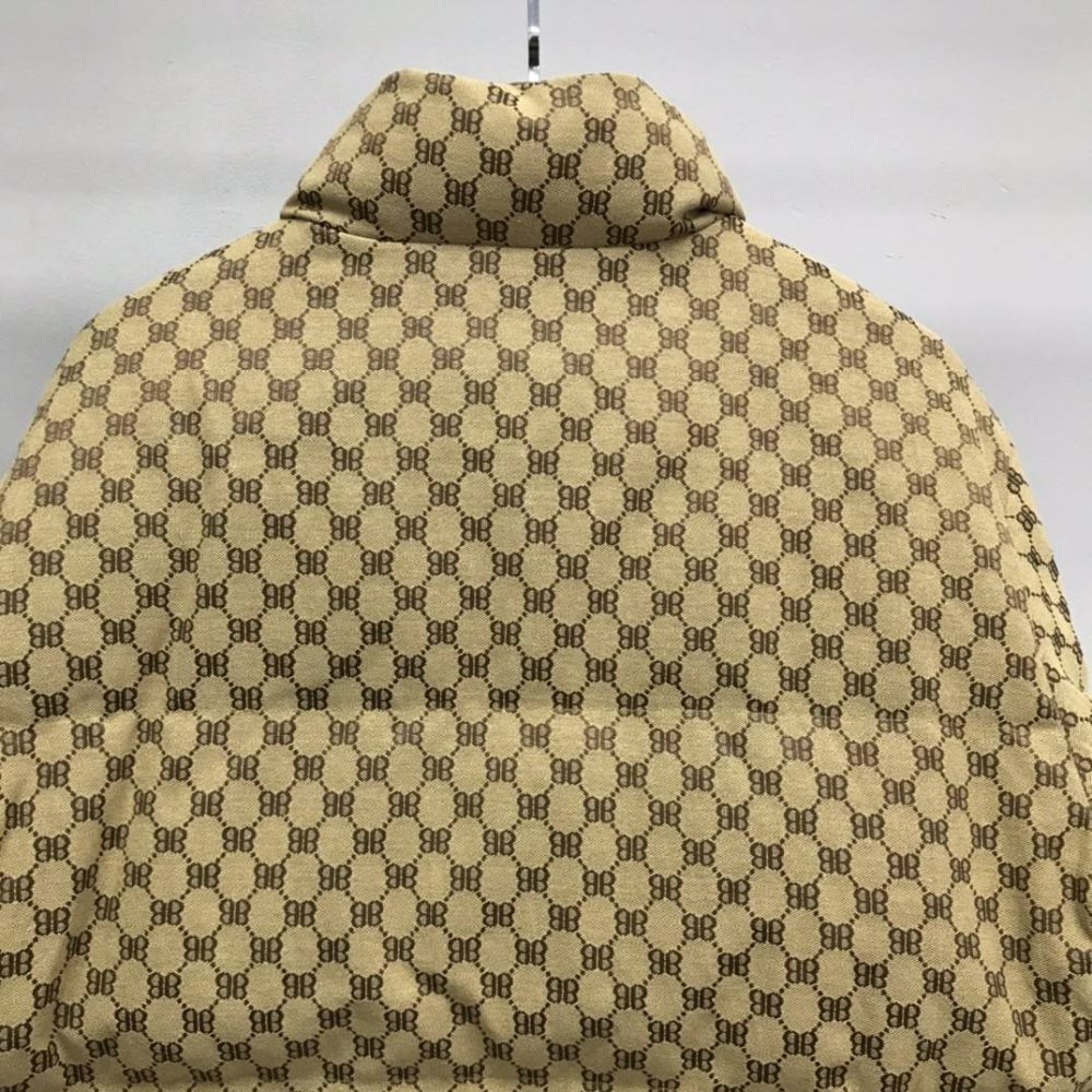 Balenciaga all-over printed double B down jacket