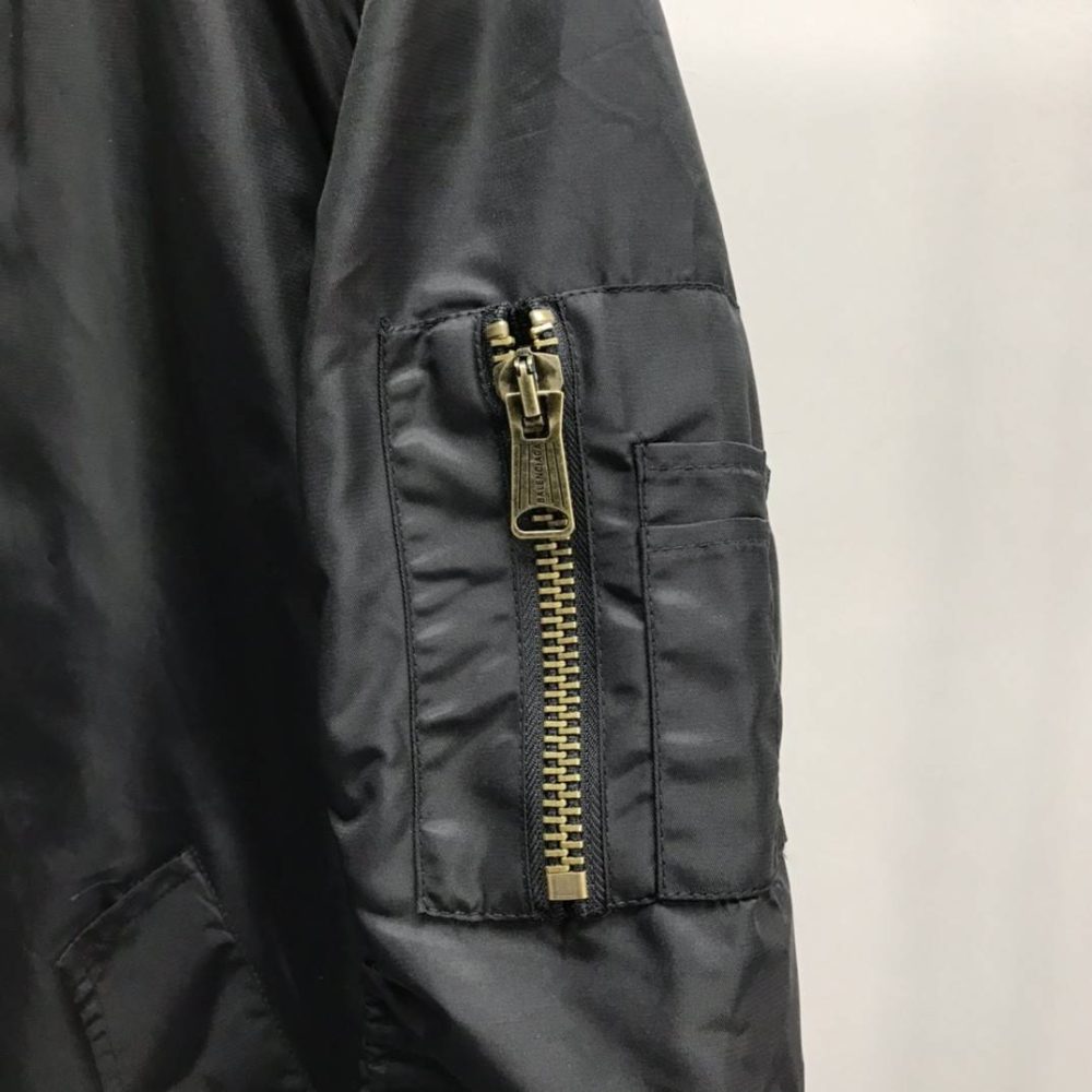 Balenciaga foamed wheat logo jacket