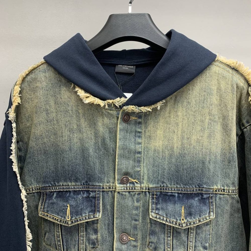 Balenciaga patchwork denim jacket