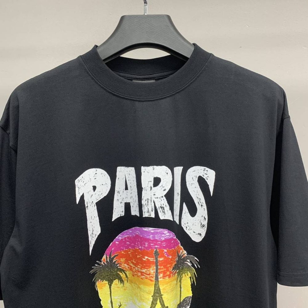 Balenciaga beach hand-painted T-shirt