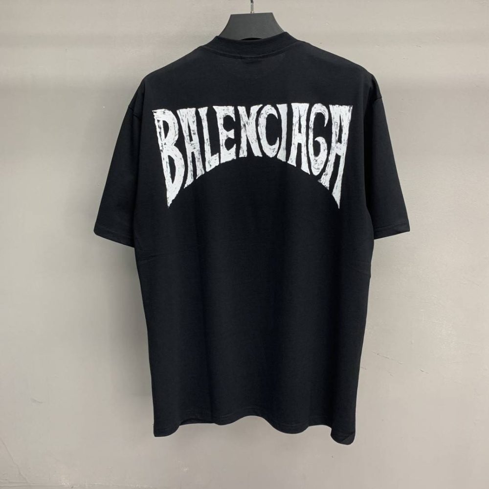 Balenciaga beach hand-painted T-shirt